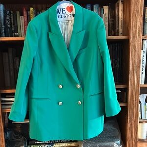 Ted Baker Green Blazer Structured Suit Jacket